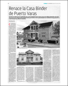 Naritelli Bravo Arquitectos - Publicación en El Llanquihue